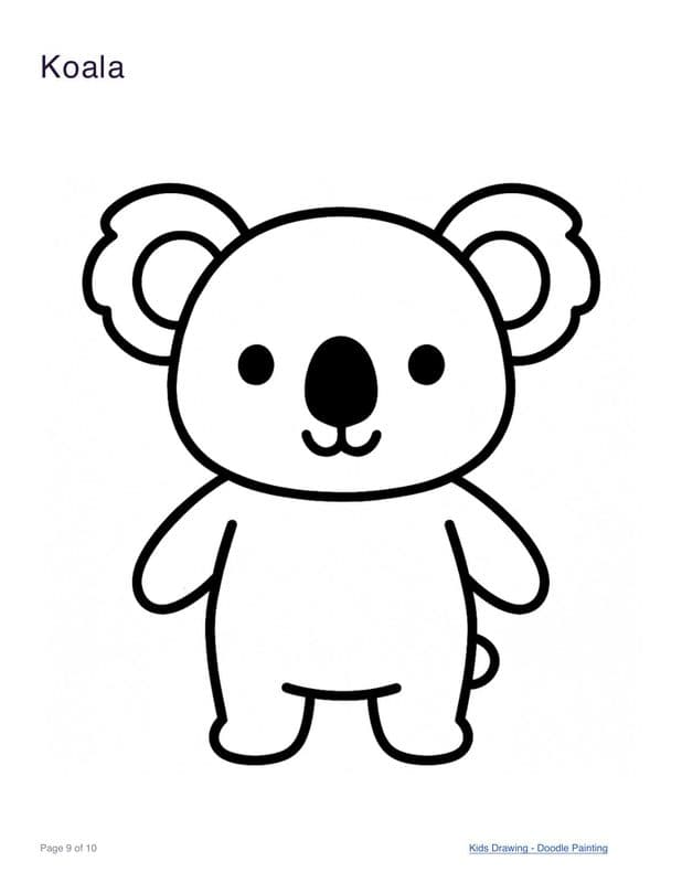 Koala coloring page