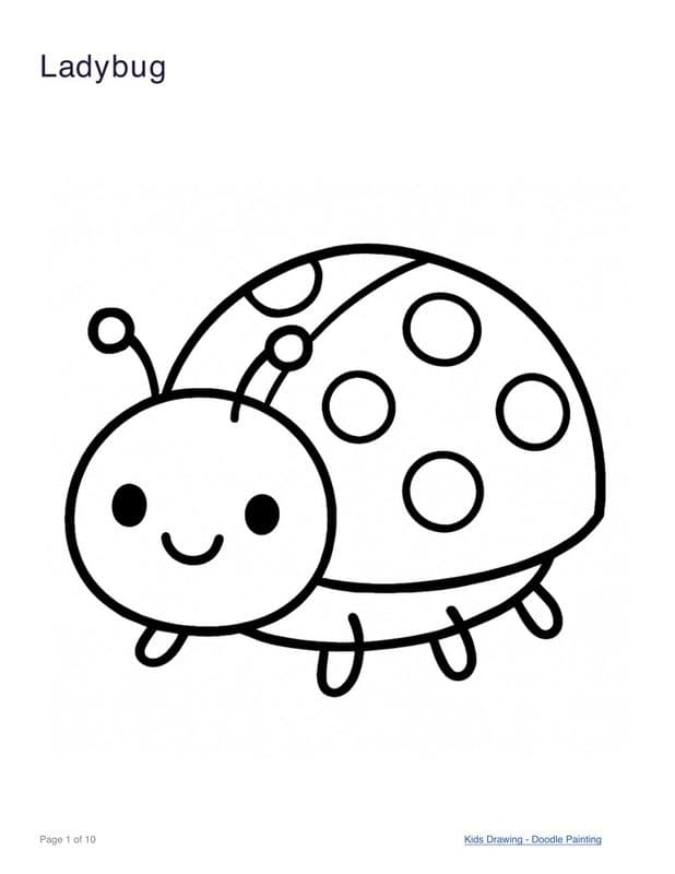 Ladybug coloring page