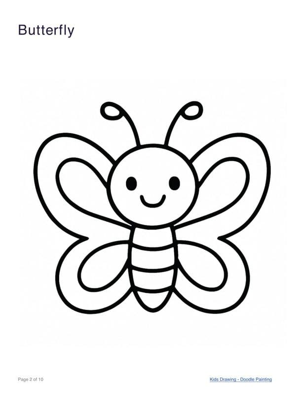 Butterfly coloring page