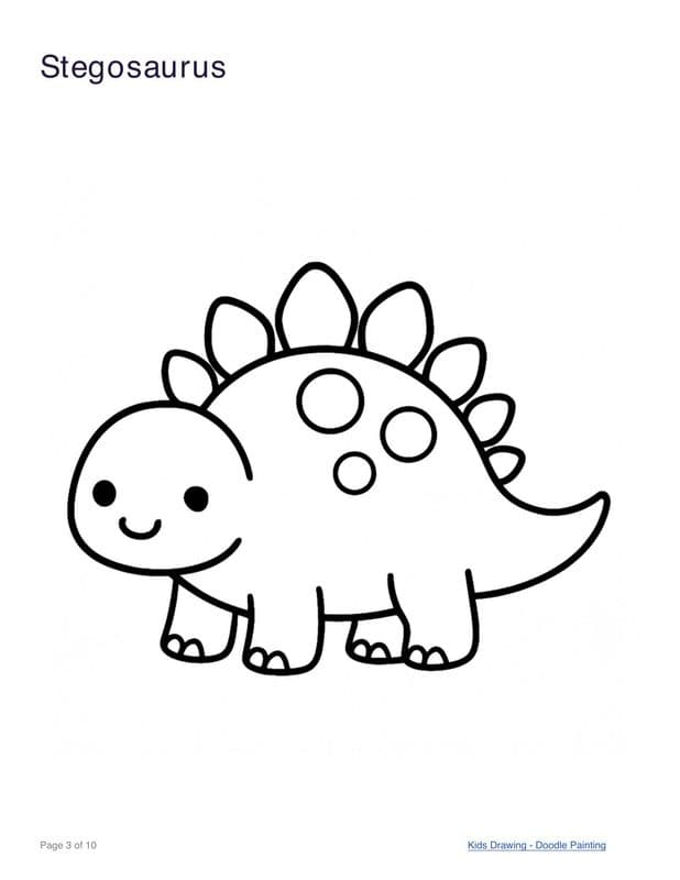 Stegosaurus coloring page