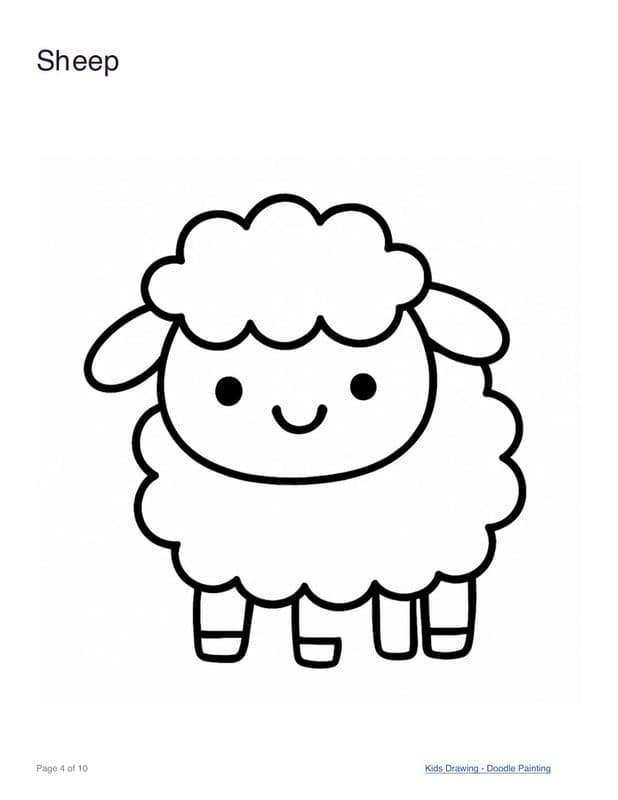 Sheep coloring page