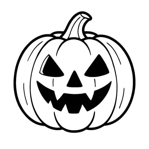 Pumpkin Halloween coloring page