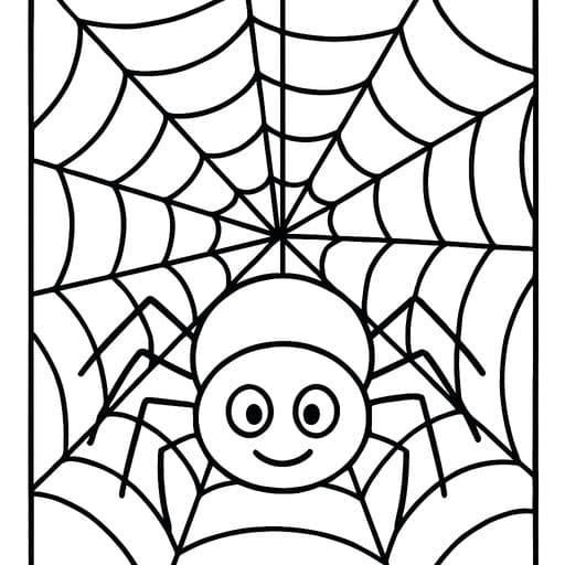 Spider Halloween coloring page