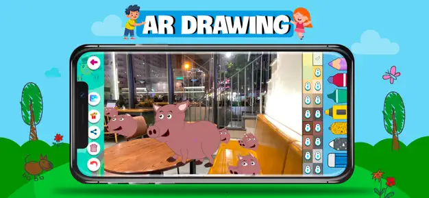 AR Drawing screenshot from Kids Drawing, Doodle Painting