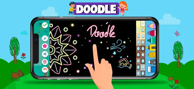 Doodle screenshot from Kids Drawing, Doodle Painting