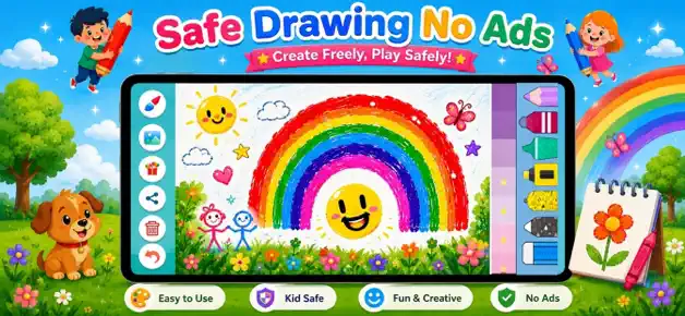 Drawing screenshot from Kids Drawing, Doodle Painting