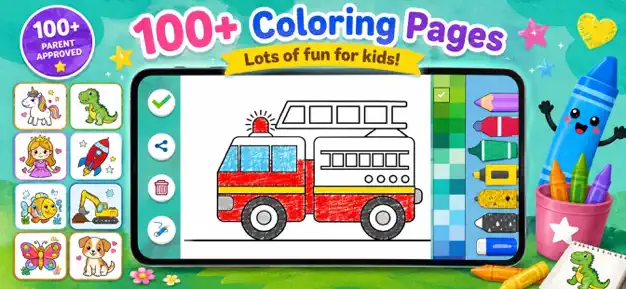 Painting screenshot from Kids Drawing, Doodle Painting