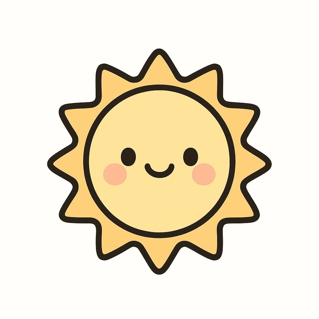 sun — keyword picture for the s sound