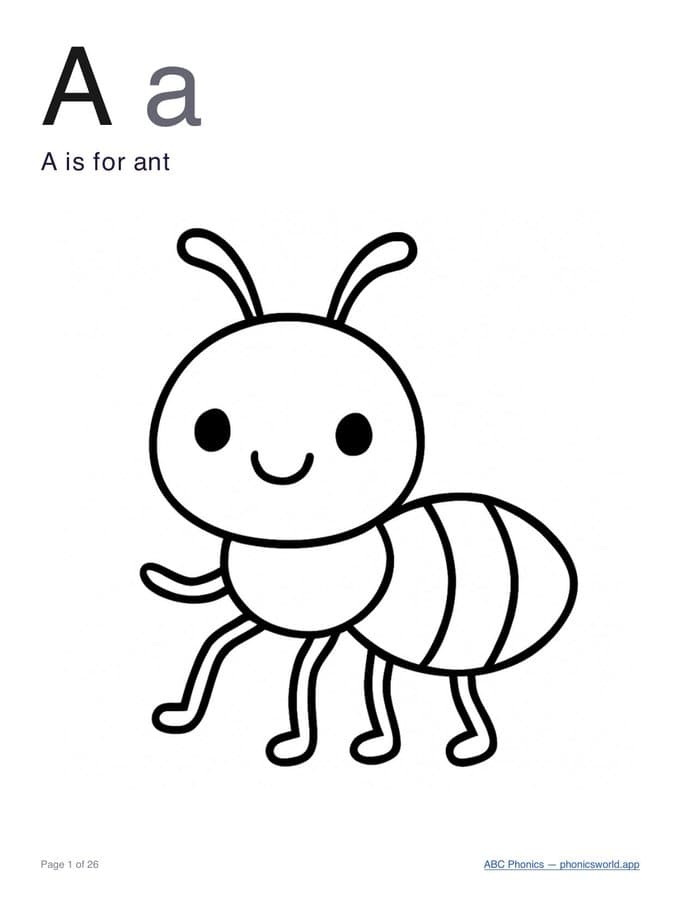 ABC Coloring Book (PDF) — page 2