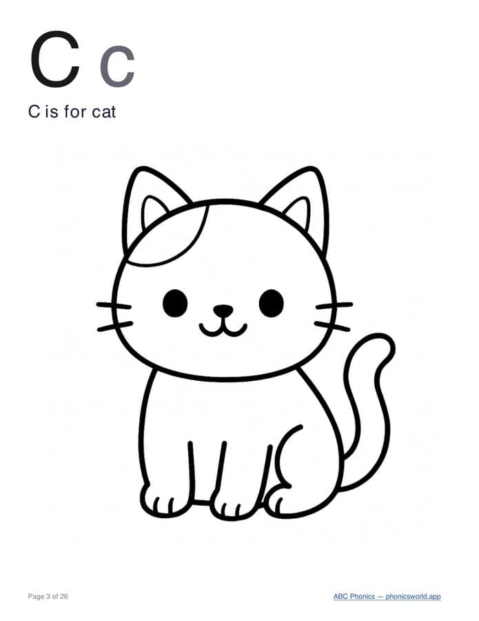 ABC Coloring Book (PDF) — page 4
