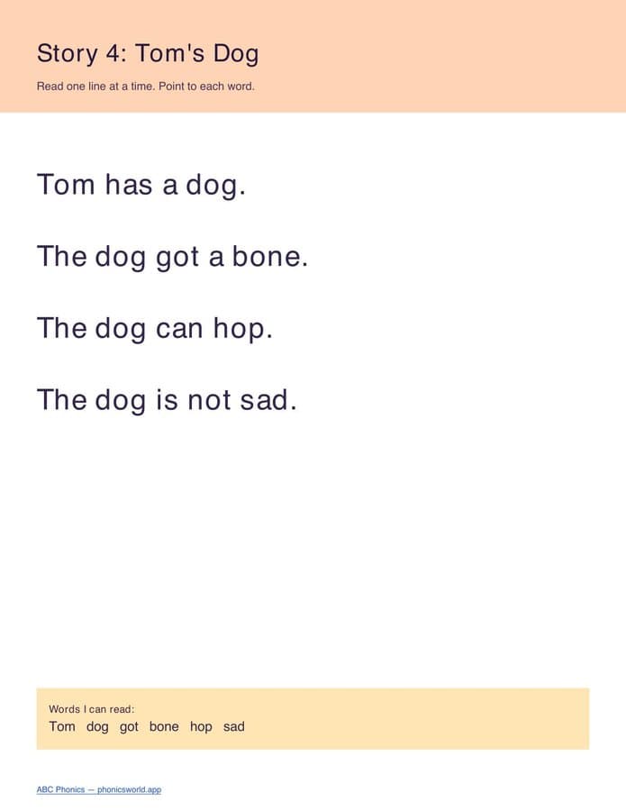 Decodable Mini-Stories (PDF) — page 4