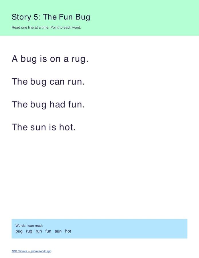 Decodable Mini-Stories (PDF) — page 5