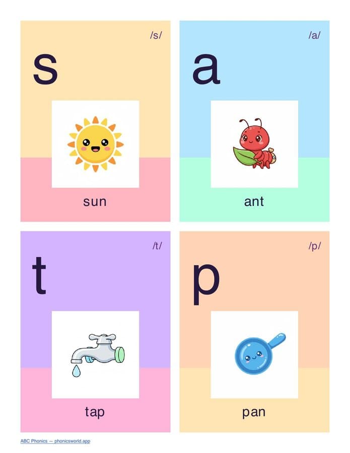 43 Phoneme Flashcards (PDF)