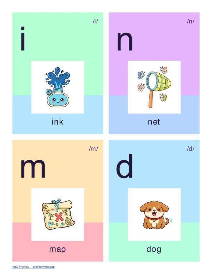 43 Phoneme Flashcards (PDF) — page 2