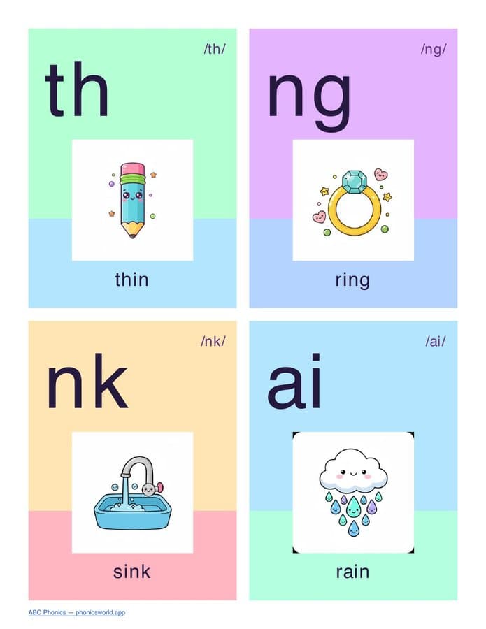 43 Phoneme Flashcards (PDF) — page 8