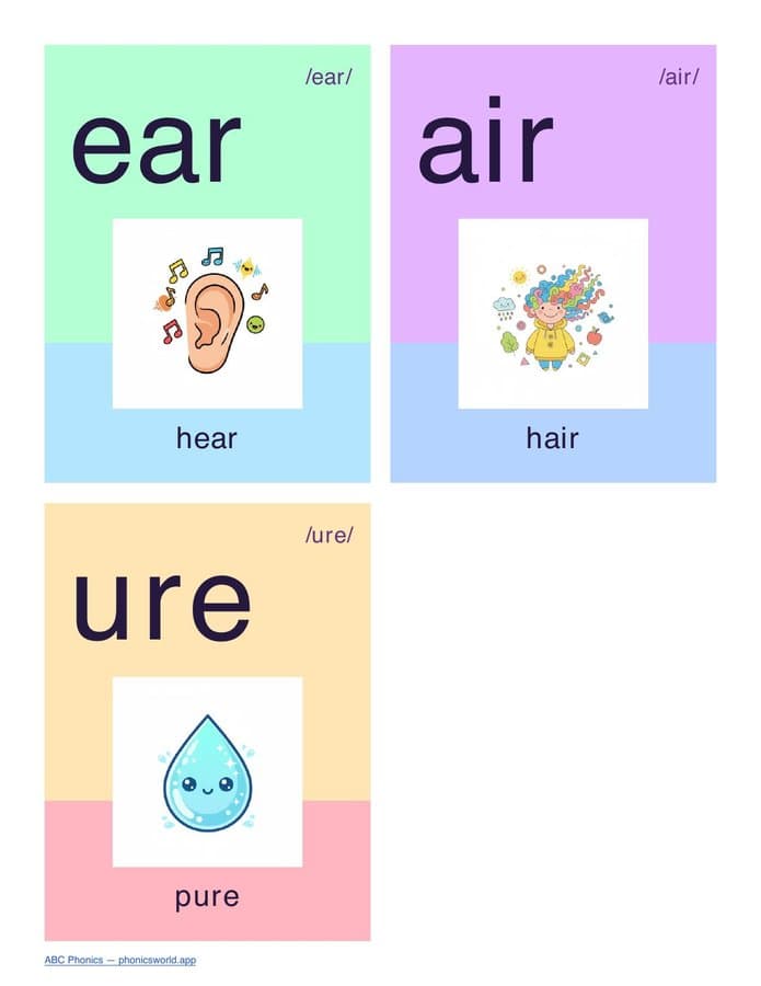43 Phoneme Flashcards (PDF) — page 11