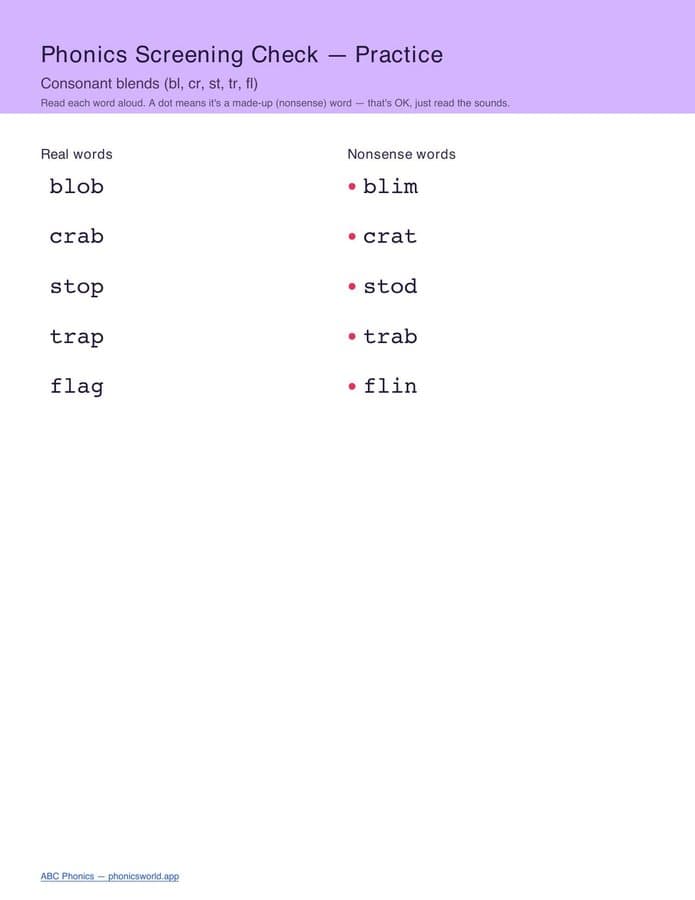Phonics Screening Check Practice (PDF) — page 3