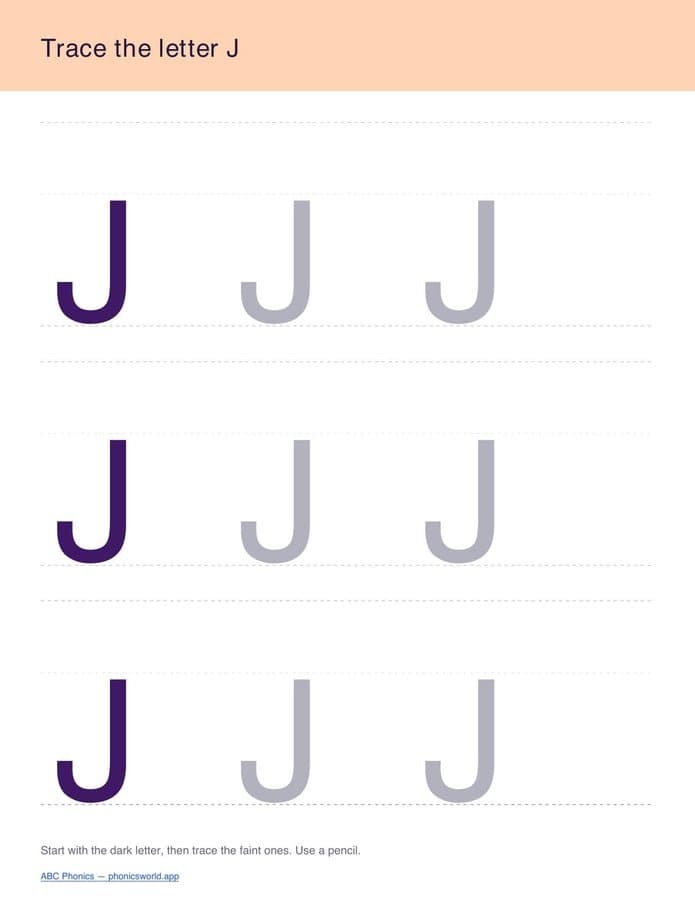 A–Z Tracing Sheets (PDF) — page 10