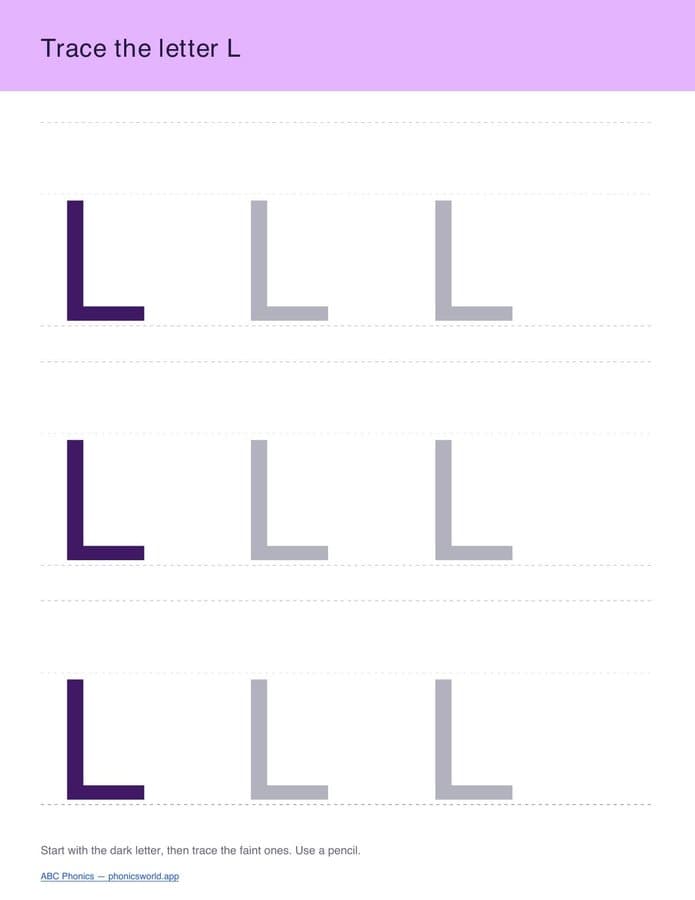 A–Z Tracing Sheets (PDF) — page 12